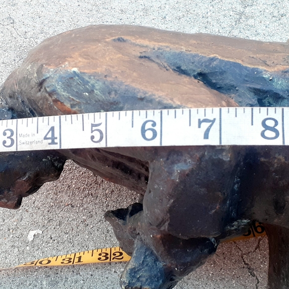 10" Antique chalkware ? Statue scholar philosopher - Picture 7 of 9